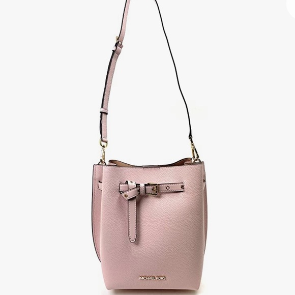 🎀HOST PICK🎀 • -NWT- Michael Kors Powder Blush Crossbody/ Shoulder Bucket Bag - Picture 7 of 8